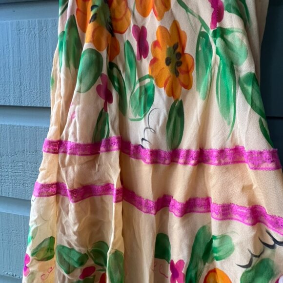 Sue Wong Silk Midi Length Dress, Size 4 - Picture 8 of 10
